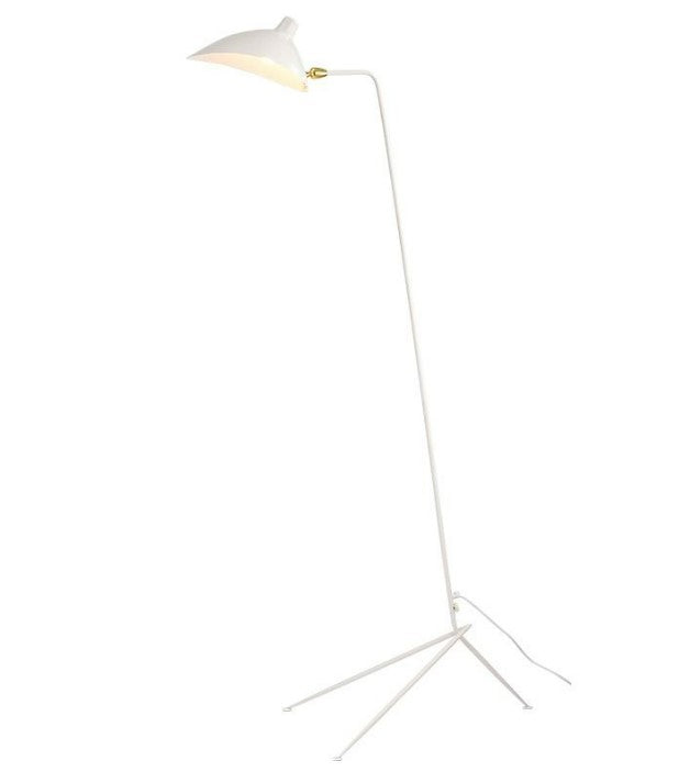 Praying Mantis Single Floor Lamp White