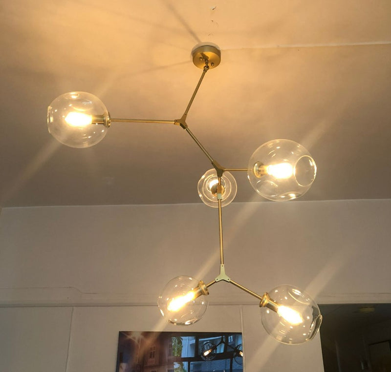 Bubble Ceiling Lamp Vertical Gold