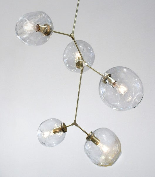 Bubble Ceiling Lamp Vertical Gold