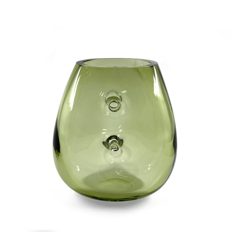 Button Vase Green