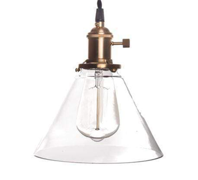 Hanging Glass Cone Ceiling Lamp