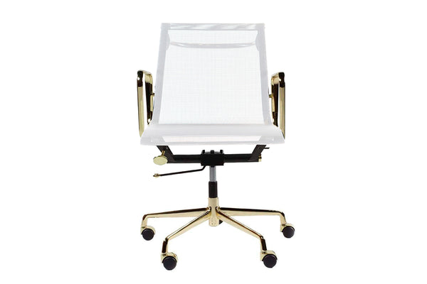 Office Chair Mesh Coated Gold