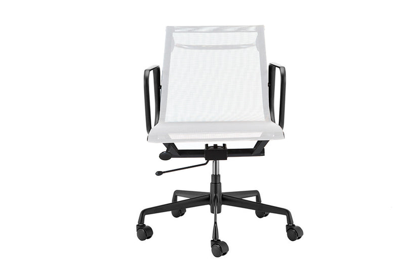 Office Chair Mesh Coated Matte Black