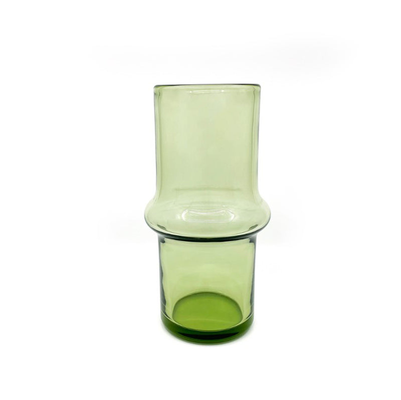 Stalk Green Glass Vase