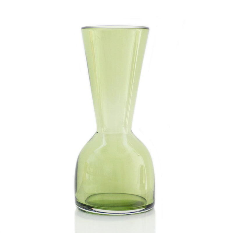 Funnel Green Glass Vase