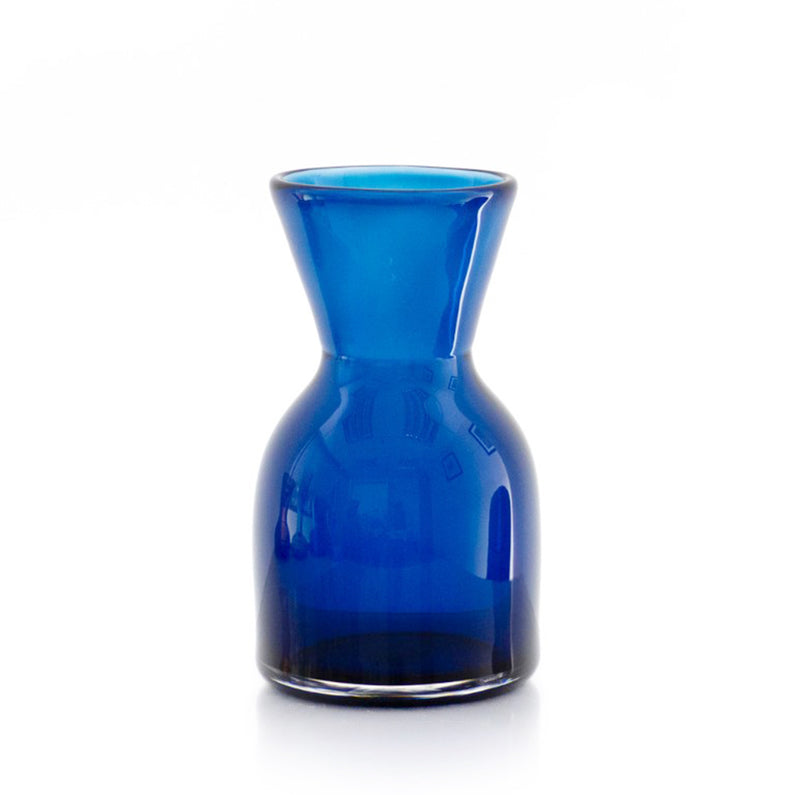 Funnel Blue Glass Vase