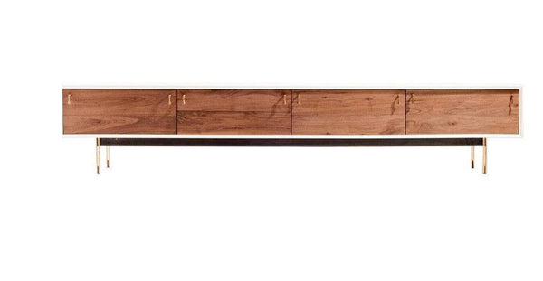 TV4 Lacquered frame walnut