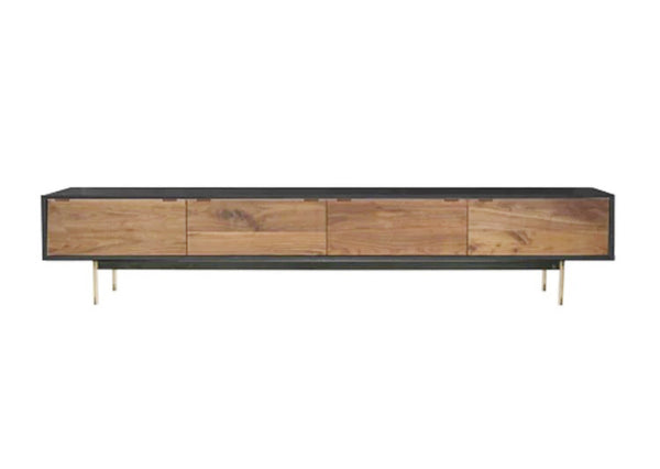 TV4 Lacquered frame walnut