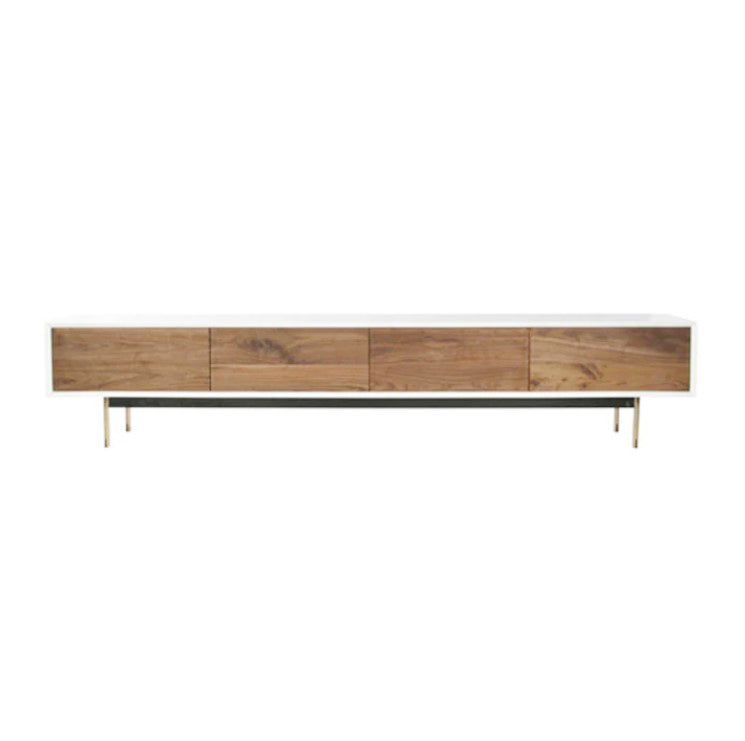 TV4 Lacquered frame walnut