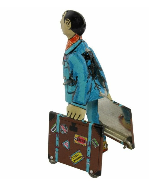 Collectible Man with briefcase Tin toy