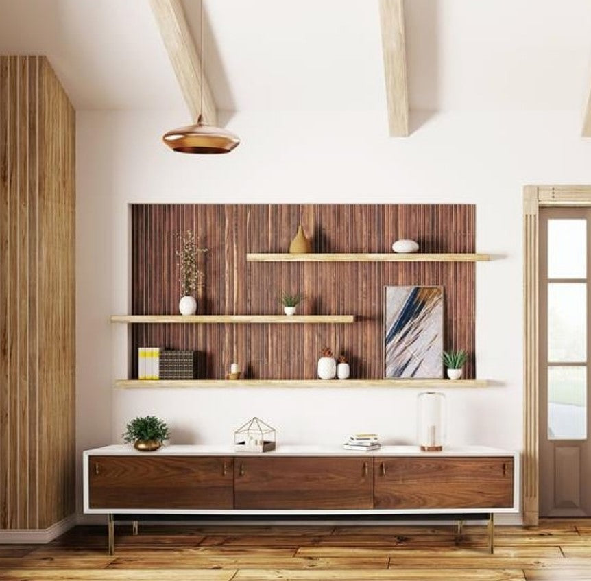 TV3 Lacquered frame walnut